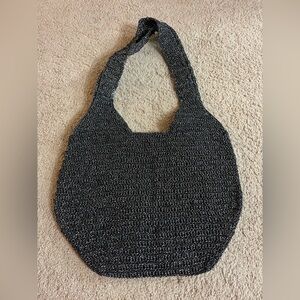 Chateau Black Textured Shoulder Bag